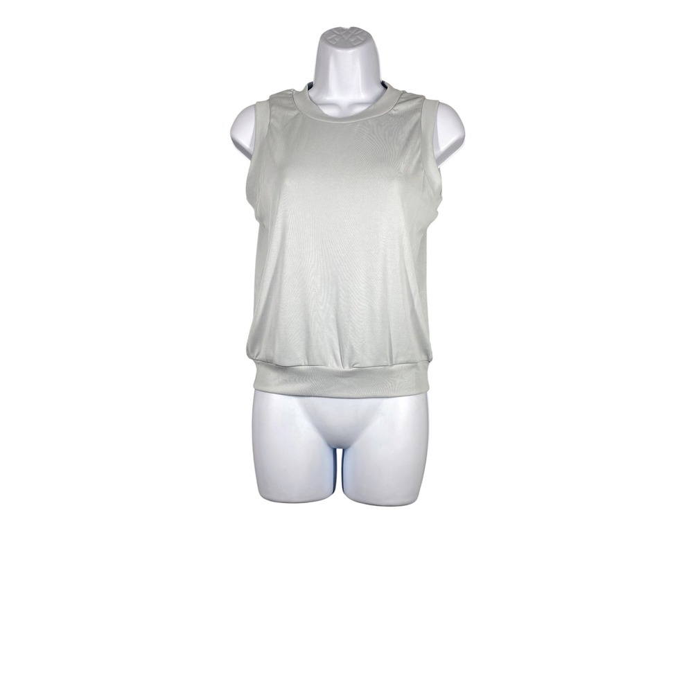 OGL Tank Top Womens XS Smoke Blue New Ribbed Banded Hem Smoke Blue-XS